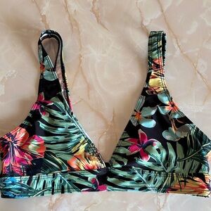 Tropical Floral Bikini Top